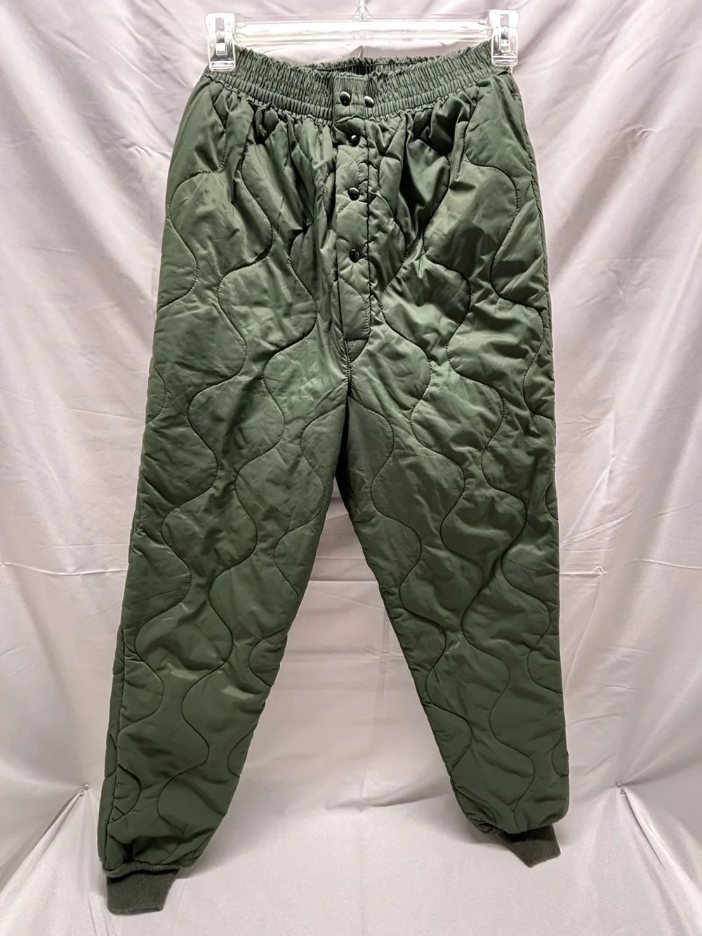 VTG USAF Military Pants Mens Sz M Green CWU-9/P Flyers Trousers Quilted Liner